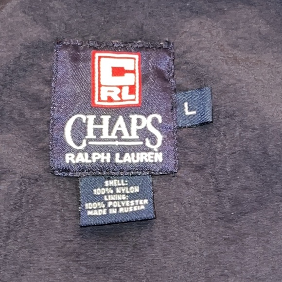 Rare Ralph Lauren Chaps Half Zip Pullover Hoodie Jacket Men Size L - Picture 9 of 11